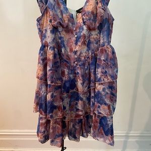 Curve & Plus Tie Dye Layered Dress